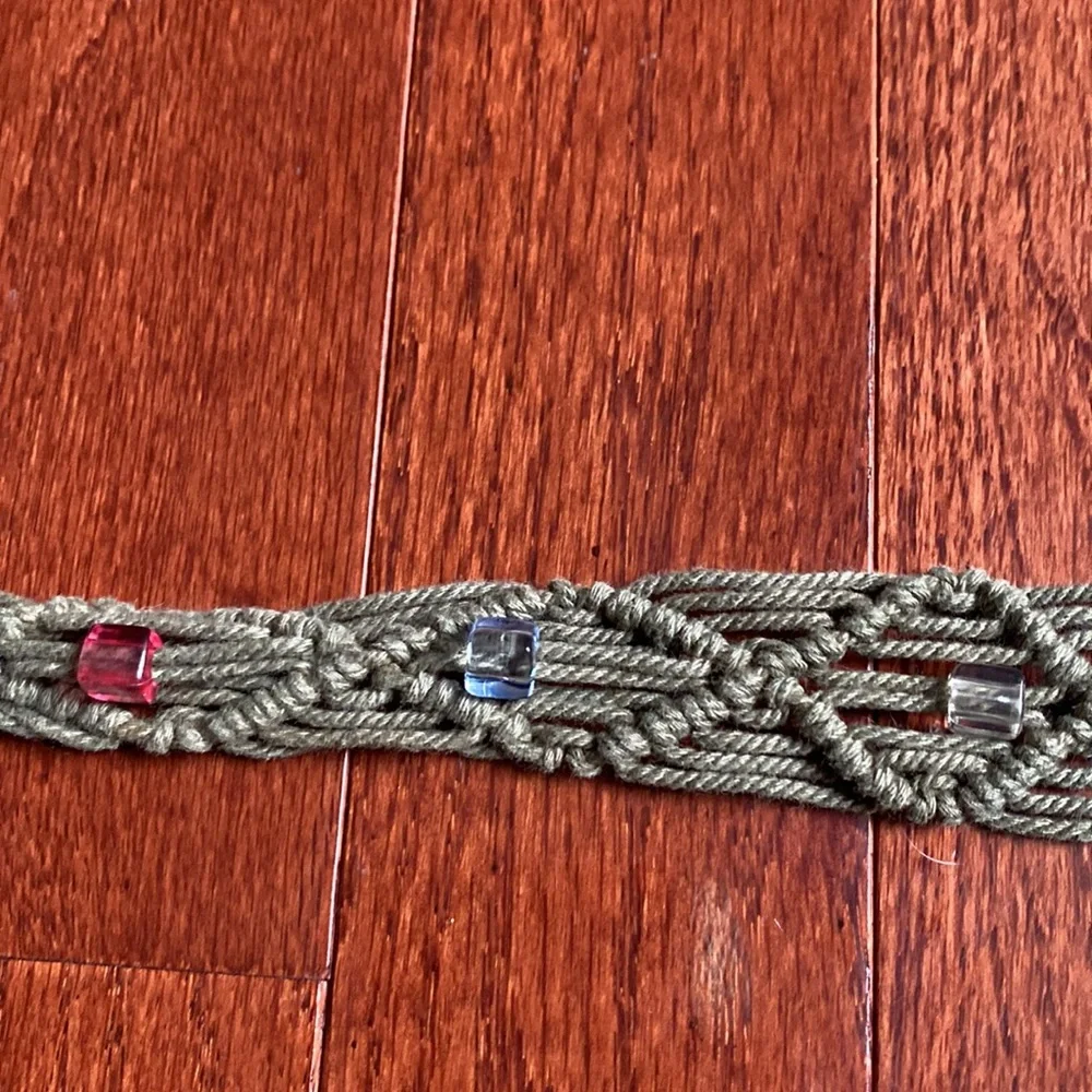Pretty Beaded Rope Belt
